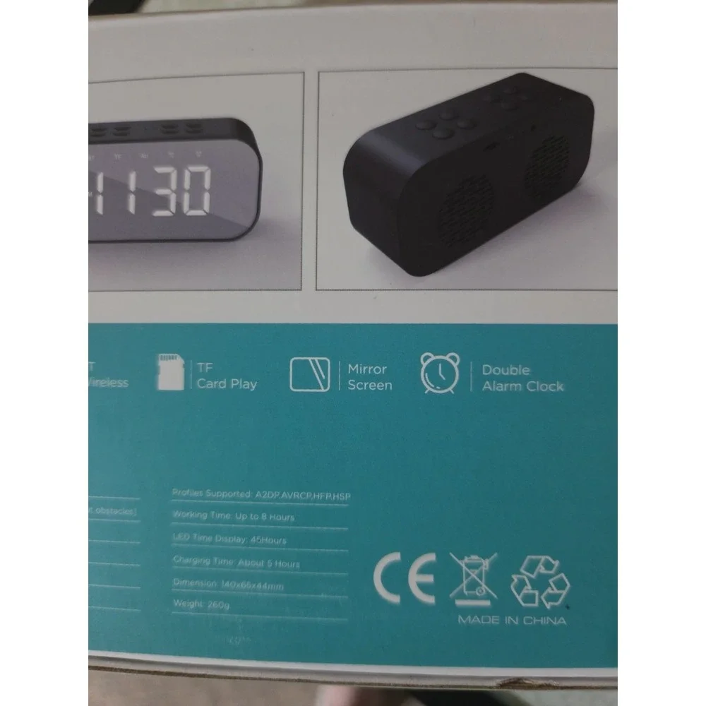 BT501 Wireless Speaker & Alarm Clock